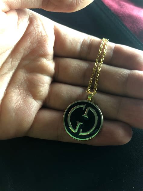 gucci necklace large|Gucci necklace vintage.